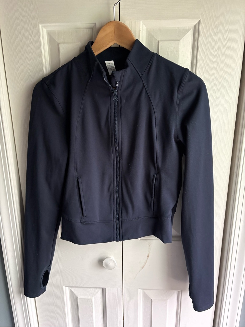 Yogalicious Lux Crosstrain Everyday Jacket Navy Blue Activewear Athleisure Small